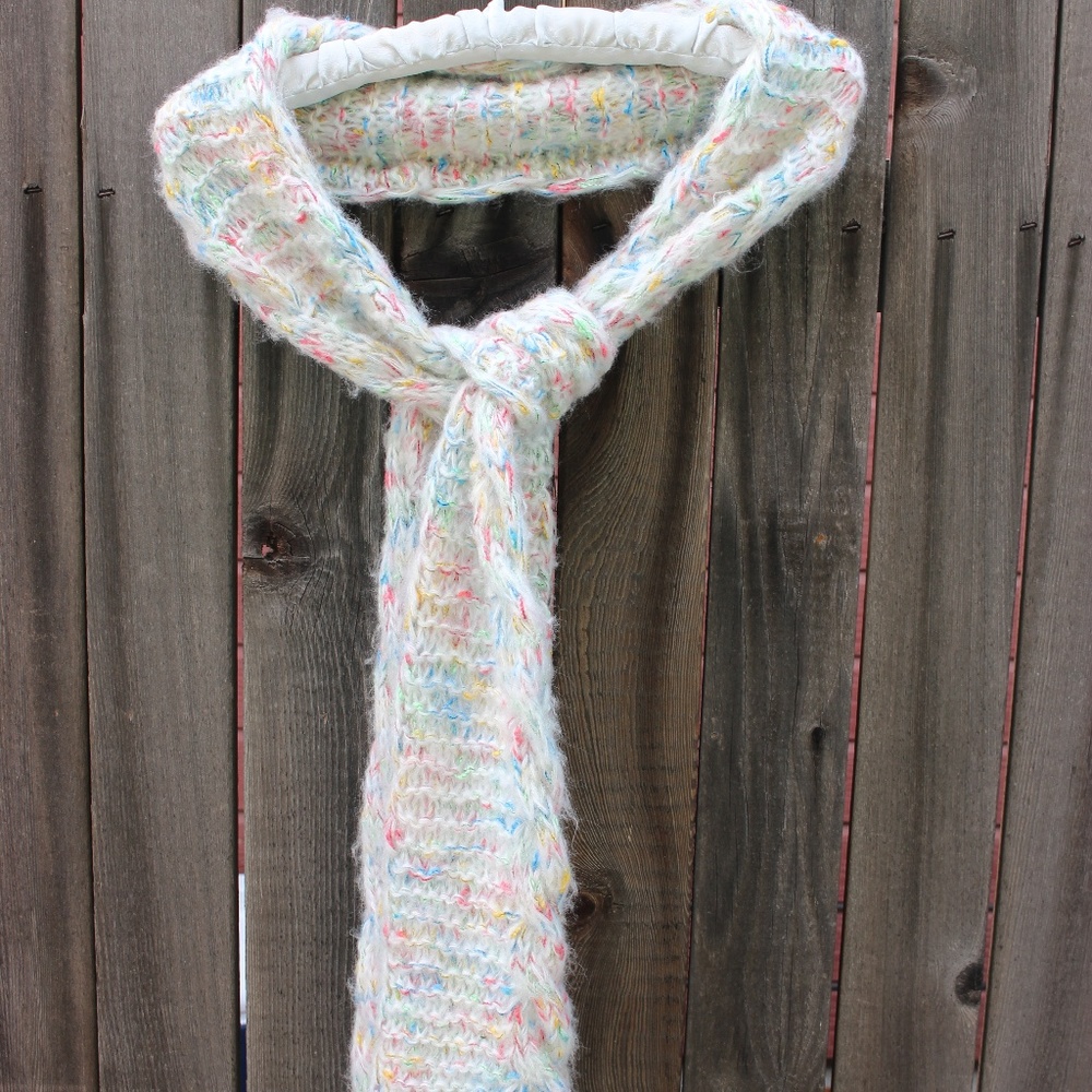 No Boundaries White & Multicolor Scarf